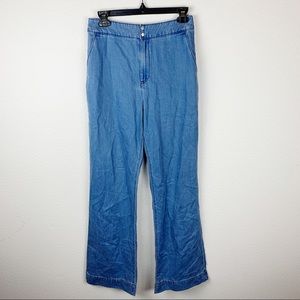 Uniqlo Blue High Waist Wide Leg Pants H323